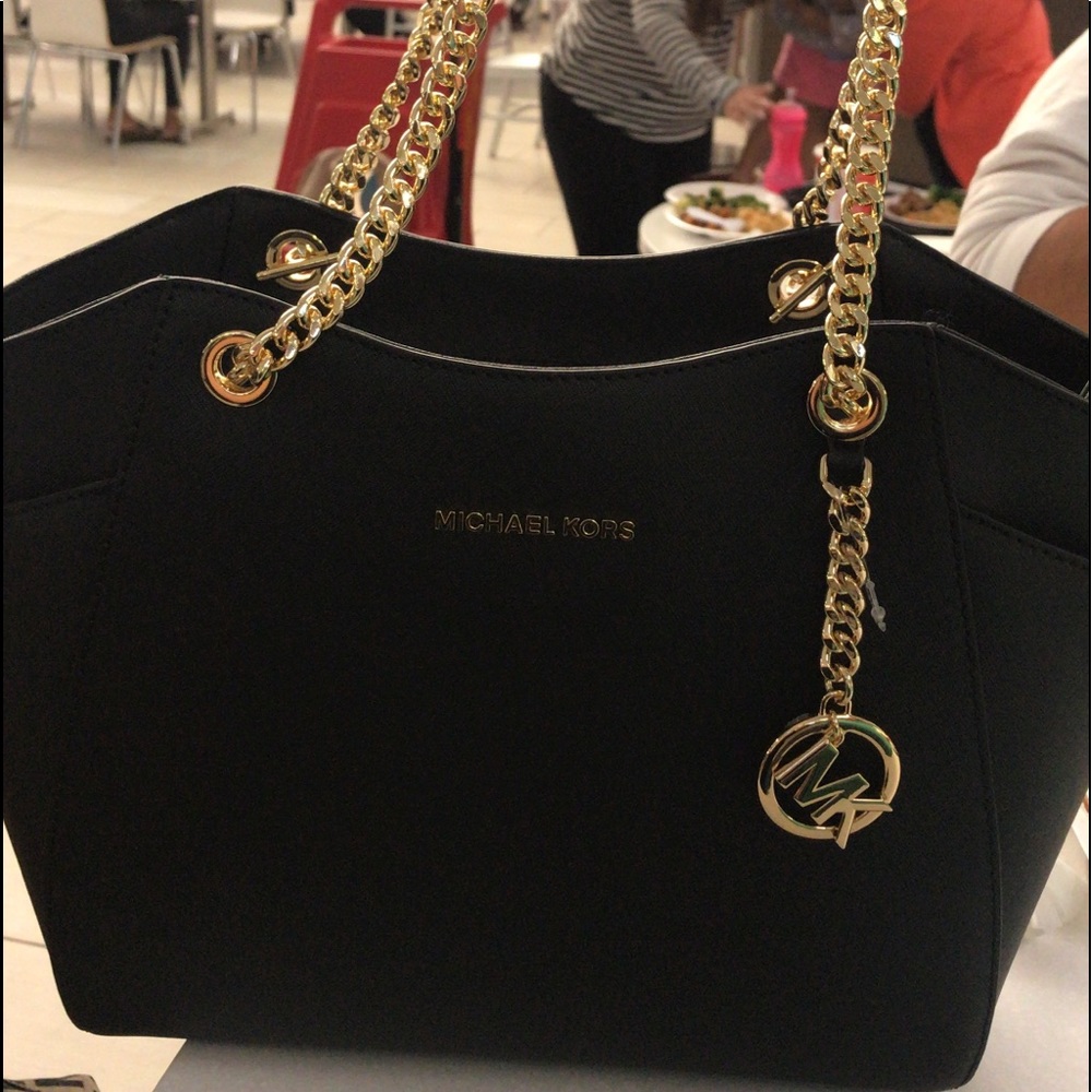MK Michael Kors black handbag